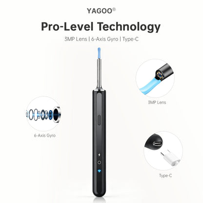YAGOO® Pro Visual Ear Cleaner - HD Camera Ear Pick Kit