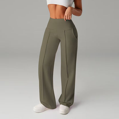 Tiworld® Women's High Waisted Wide Leg Yoga Pants - Tummy Control & Squat Proof Stretchy Lounge Leggings