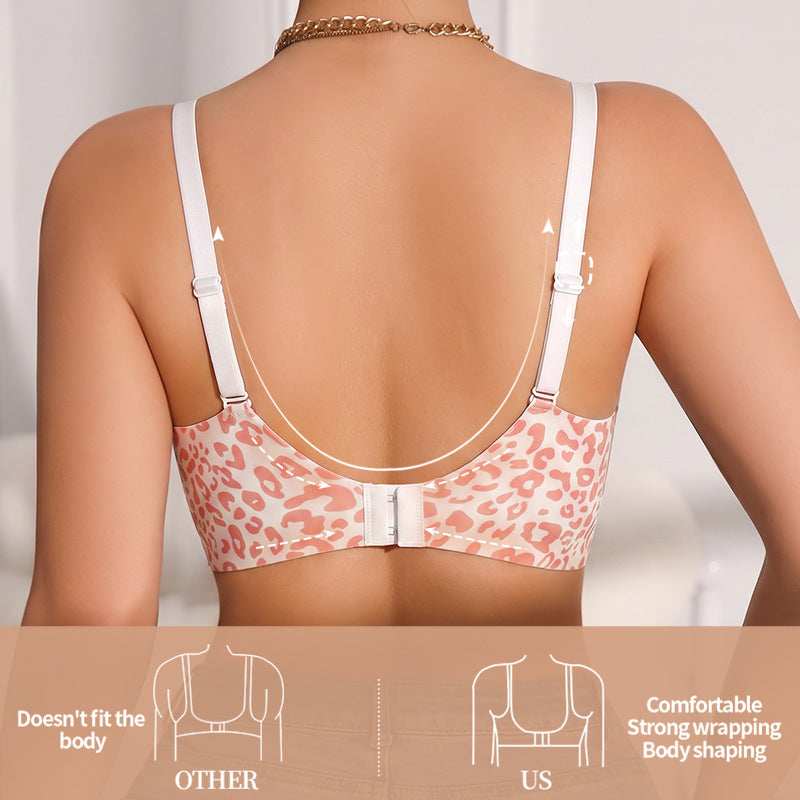 💕Jelly Wireless Womens Comfortable Wireless Bras Push Up Bralettes Seamless Tshirts Bras Deep V Everyday Bras