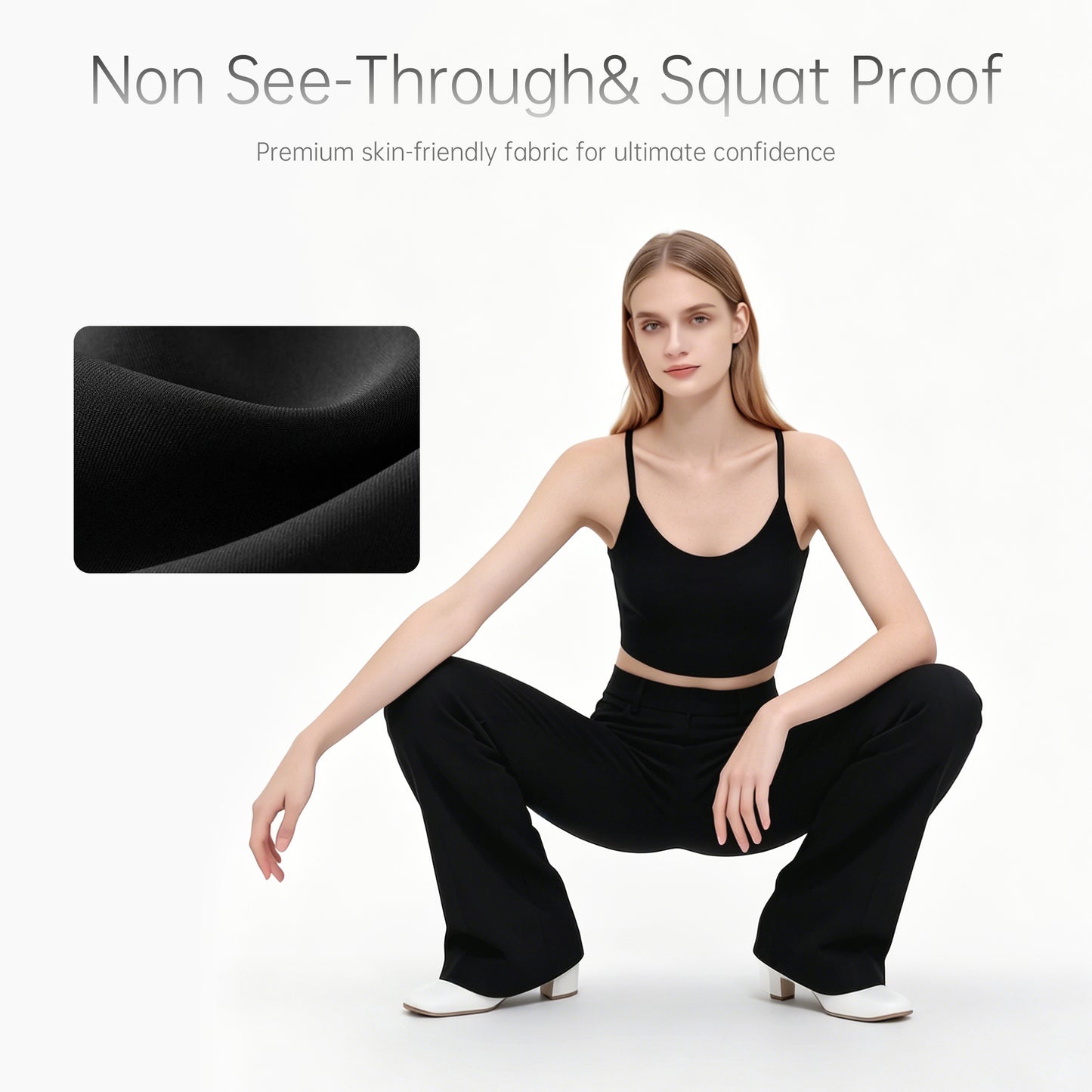 Tiworld® Women's High Waisted Wide Leg Yoga Pants - Tummy Control & Squat Proof Stretchy Lounge Leggings