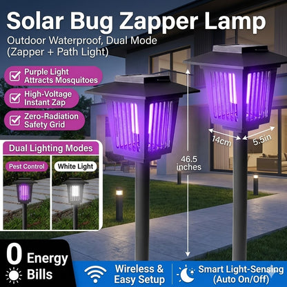 ⏰ Last Day! 2-in-1 Solar Bug Zapper & Waterproof Outdoor Path Light Bundle—Up to 50% Off! 🌧️❌