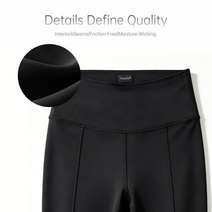 Tiworld® Women's High Waisted Wide Leg Yoga Pants - Tummy Control & Squat Proof Stretchy Lounge Leggings