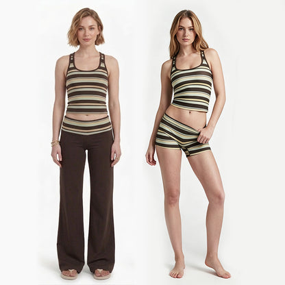⚡️ LAST CHANCE: 30% OFF The Ultimate Striped Hot Girl Set! 🔥 Get the look everyone's wearing—Shop now before we sell out! 🚨