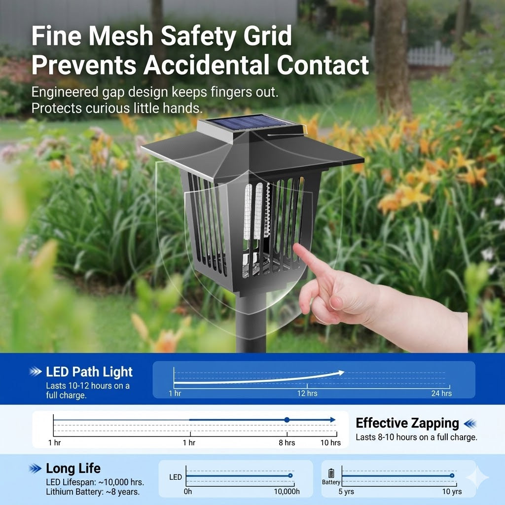 ⏰ Last Day! 2-in-1 Solar Bug Zapper & Waterproof Outdoor Path Light Bundle—Up to 50% Off! 🌧️❌