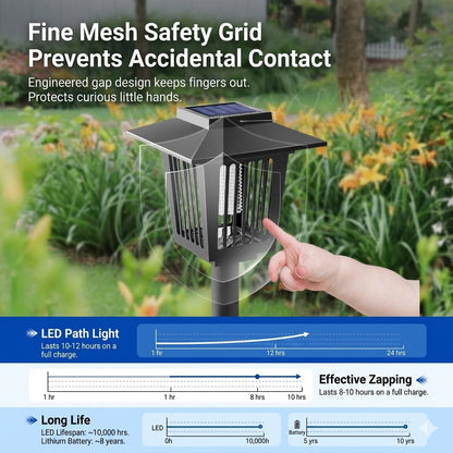 ⏰ Last Day! 2-in-1 Solar Bug Zapper & Waterproof Outdoor Path Light Bundle—Up to 50% Off! 🌧️❌