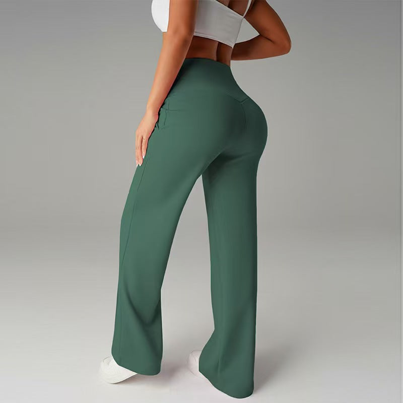 Tiworld® Women's High Waisted Wide Leg Yoga Pants - Tummy Control & Squat Proof Stretchy Lounge Leggings