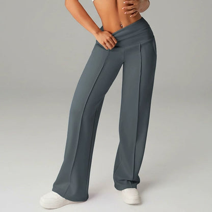 Tiworld® Women's High Waisted Wide Leg Yoga Pants - Tummy Control & Squat Proof Stretchy Lounge Leggings